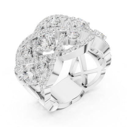 Round Lab Grown Diamond Halo Engagement Ring