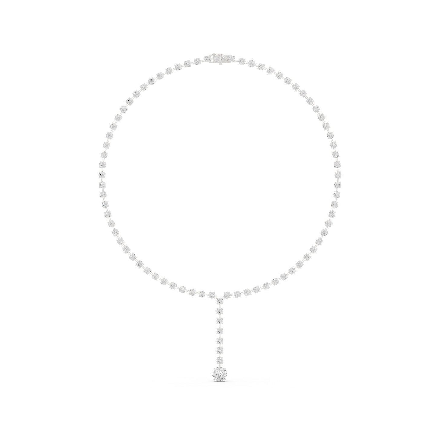 Round Lab Grown Diamond Halo Pendant