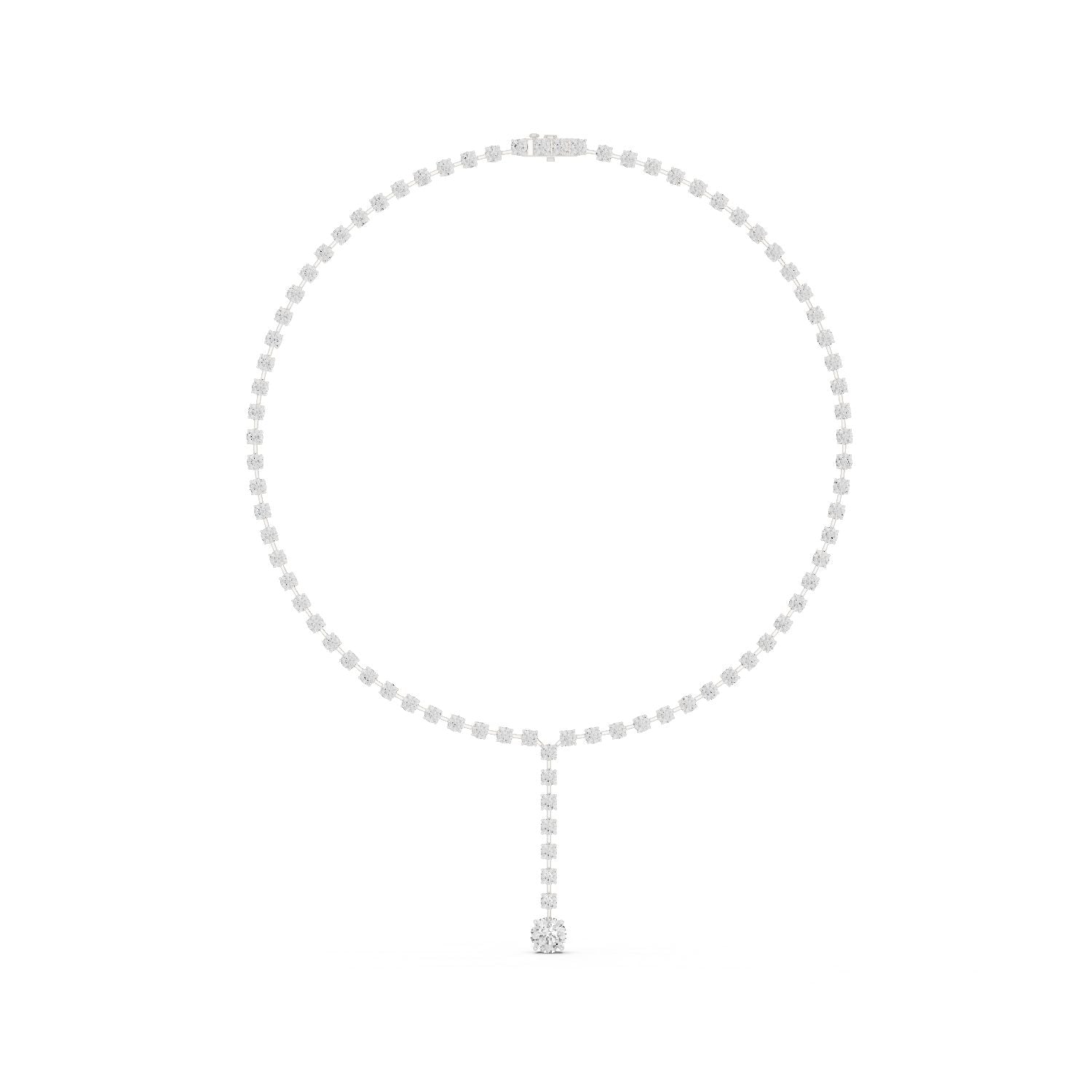 Round Lab Grown Diamond Halo Pendant