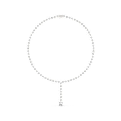 Round Lab Grown Diamond Halo Pendant