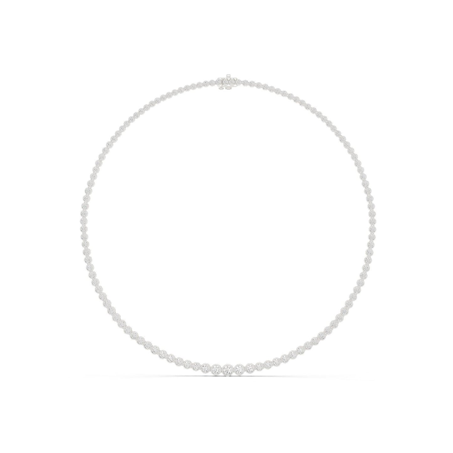 Round Lab Grown Diamond Halo Pendant