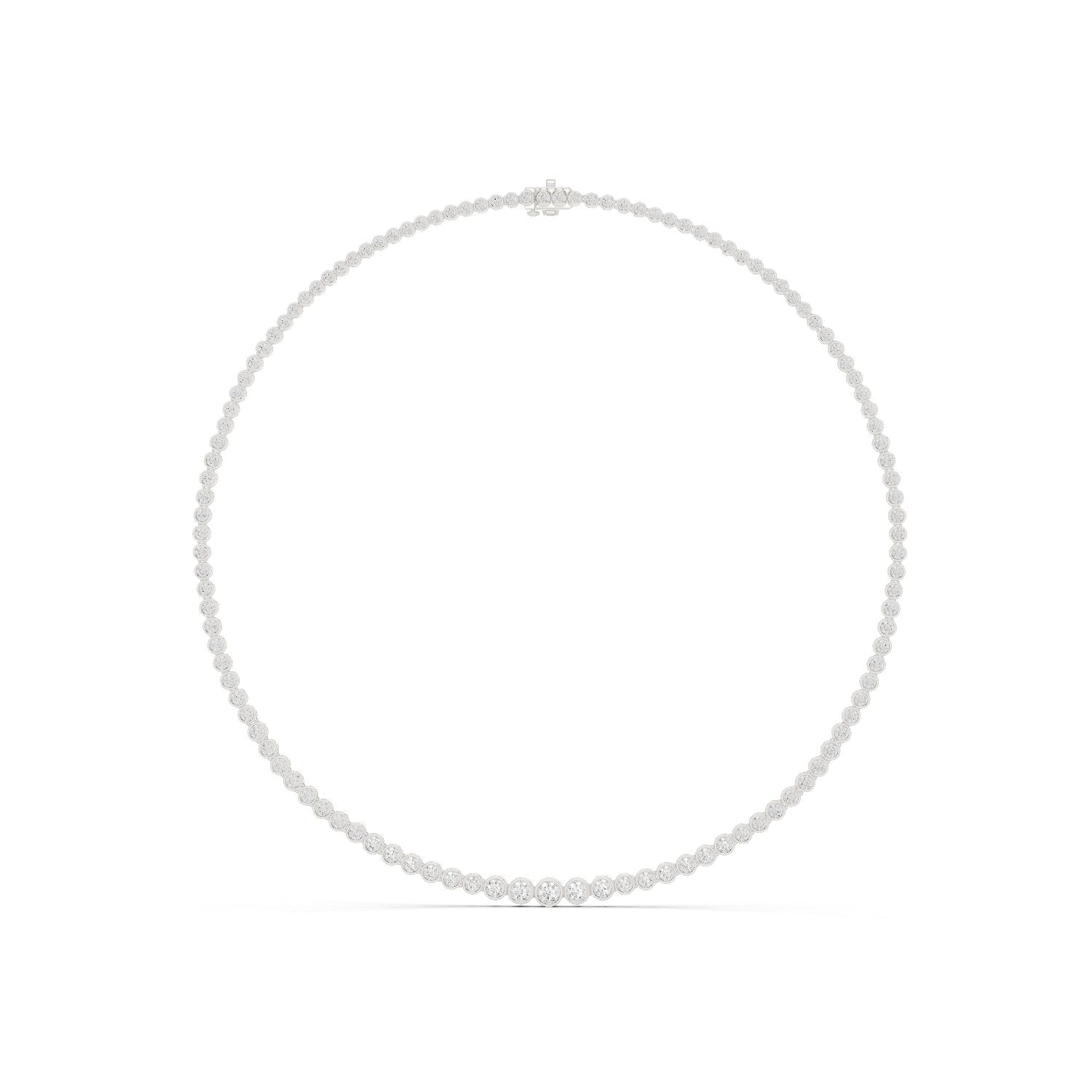 Round Lab Grown Diamond Halo Pendant