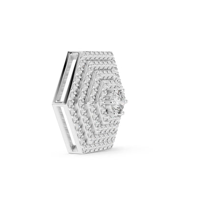 Round Lab Grown Diamond Halo Pendant