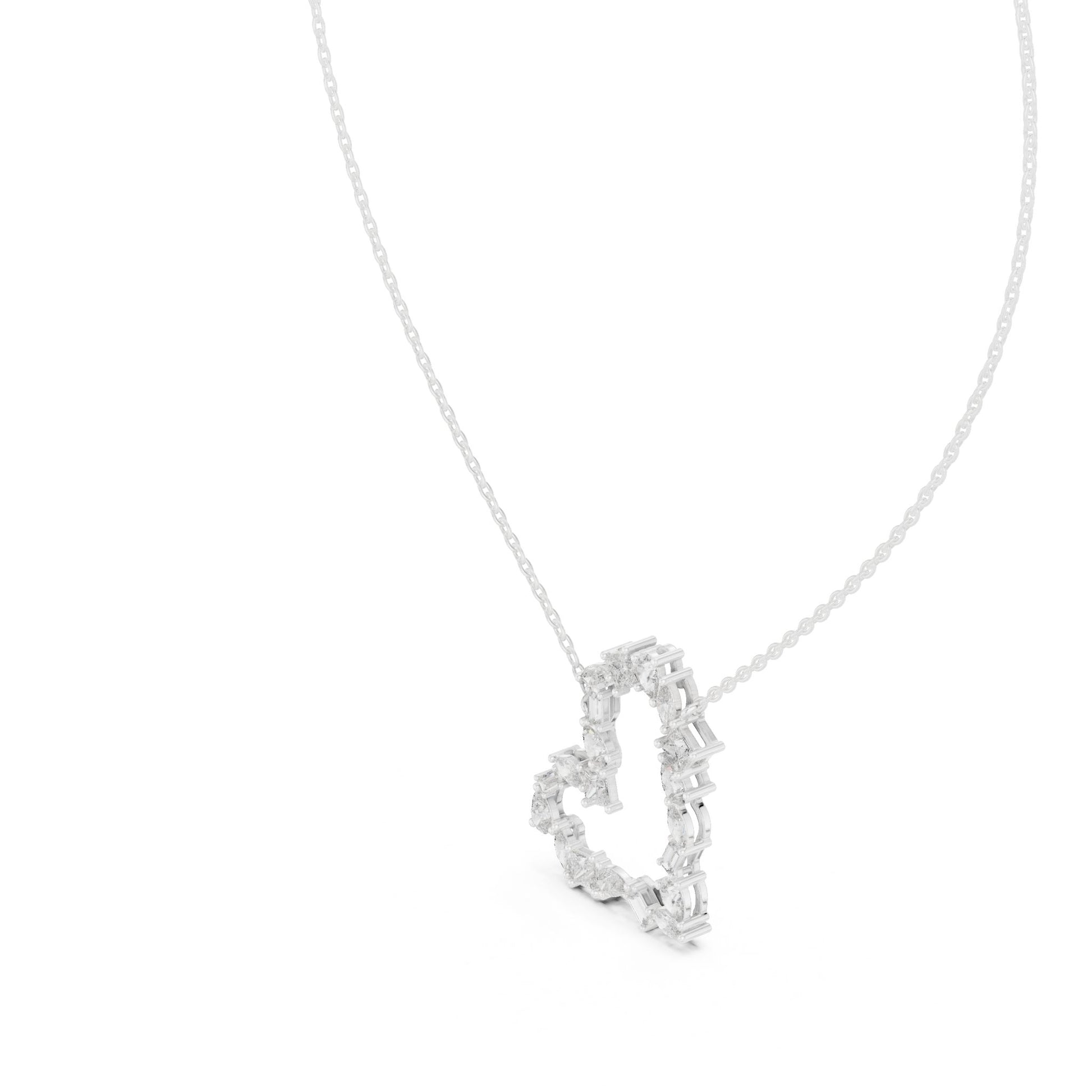 Round Lab Grown Diamond Halo Pendant