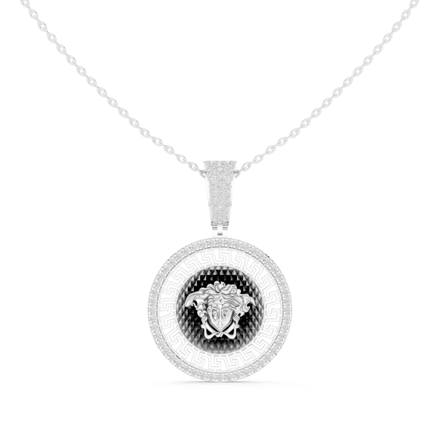 Round Lab Grown Diamond Halo Pendant