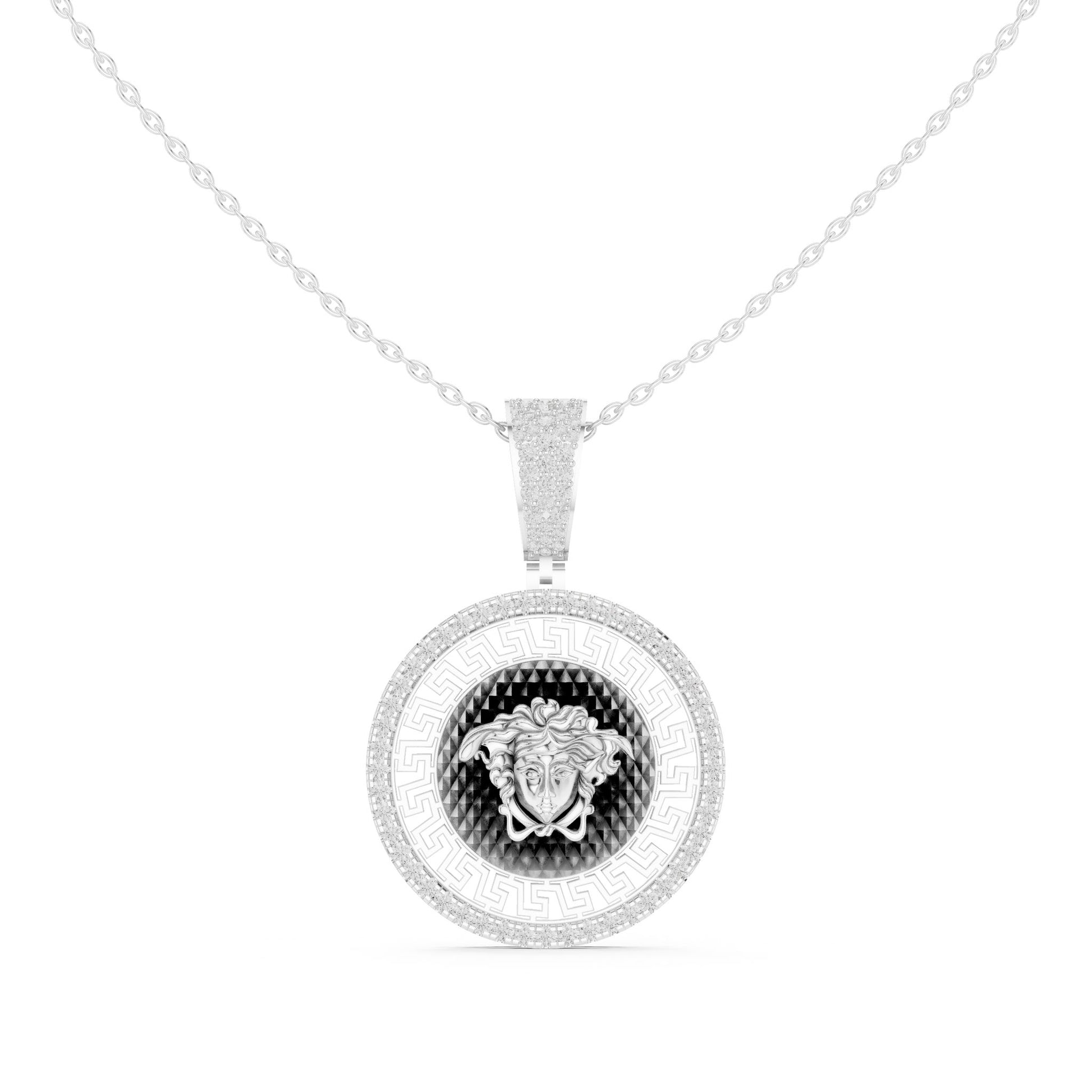 Round Lab Grown Diamond Halo Pendant