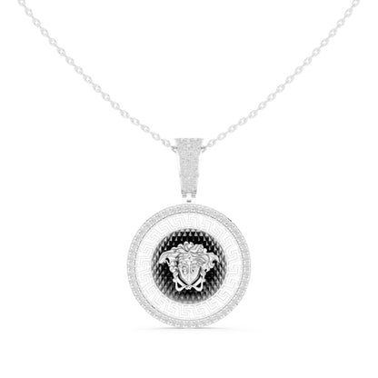 Round Lab Grown Diamond Halo Pendant