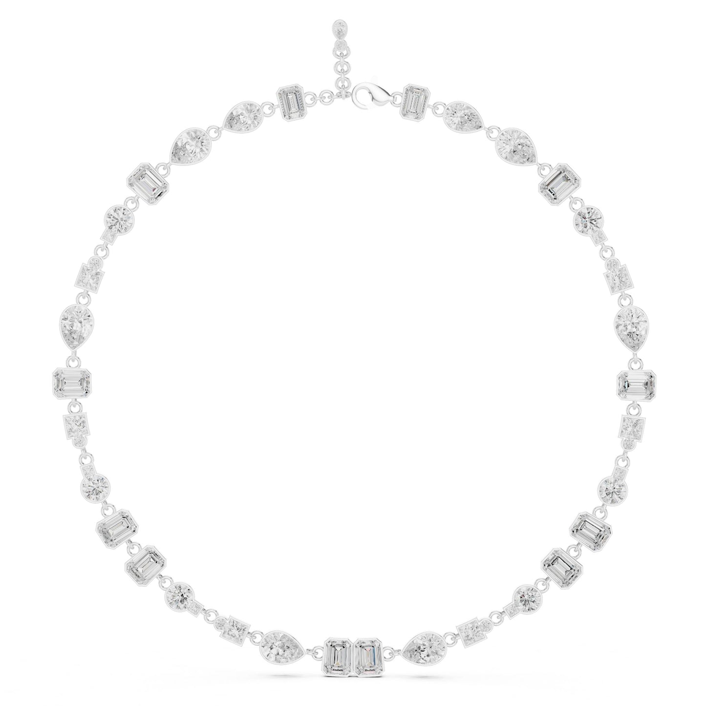 Round Lab Grown Diamond Halo Pendant