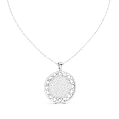 Round Lab Grown Diamond Halo Pendant