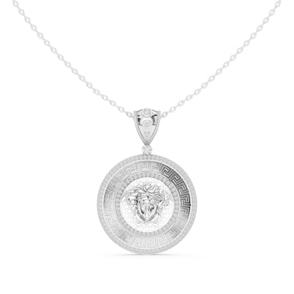Round Lab Grown Diamond Halo Pendant