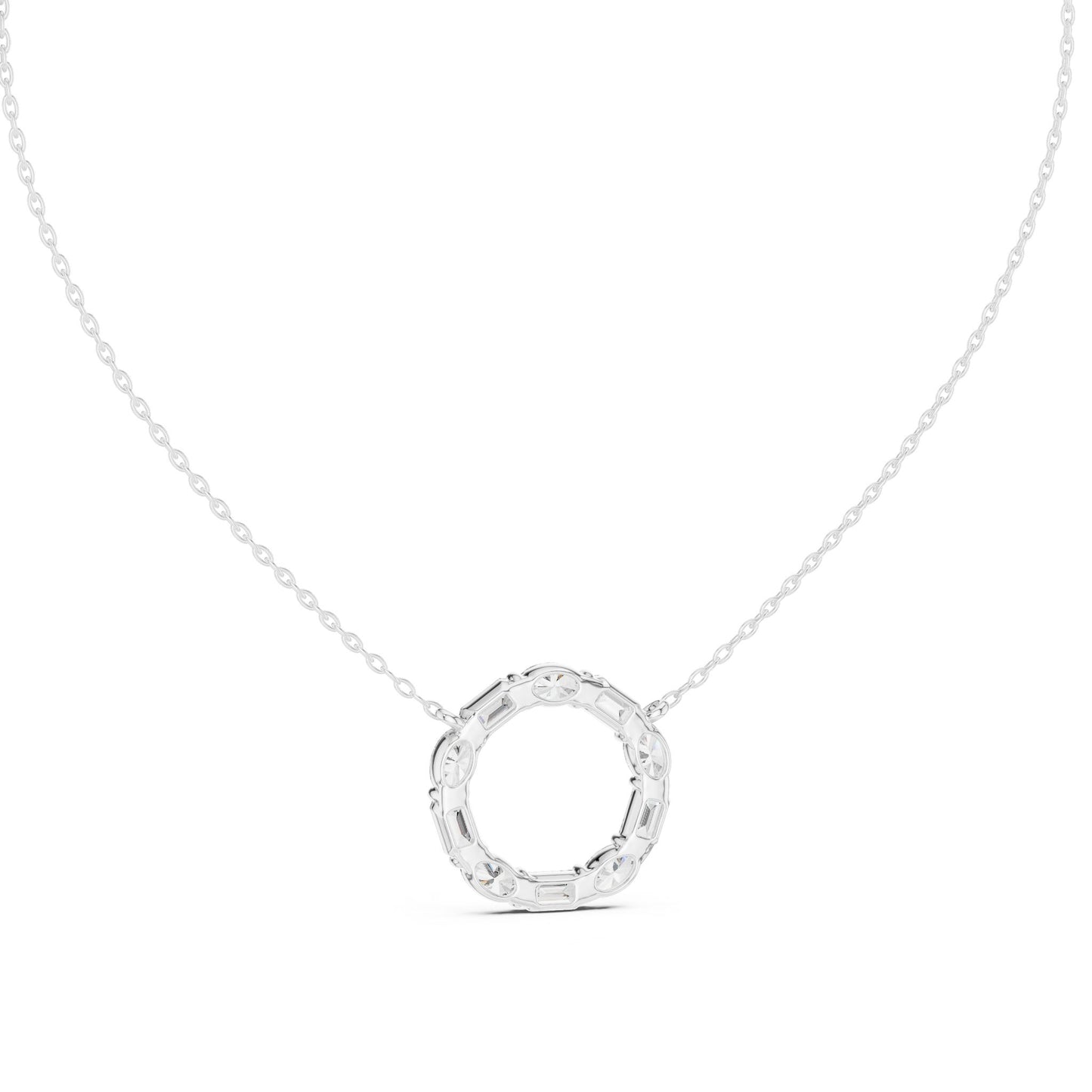 Round Lab Grown Diamond Halo Pendant