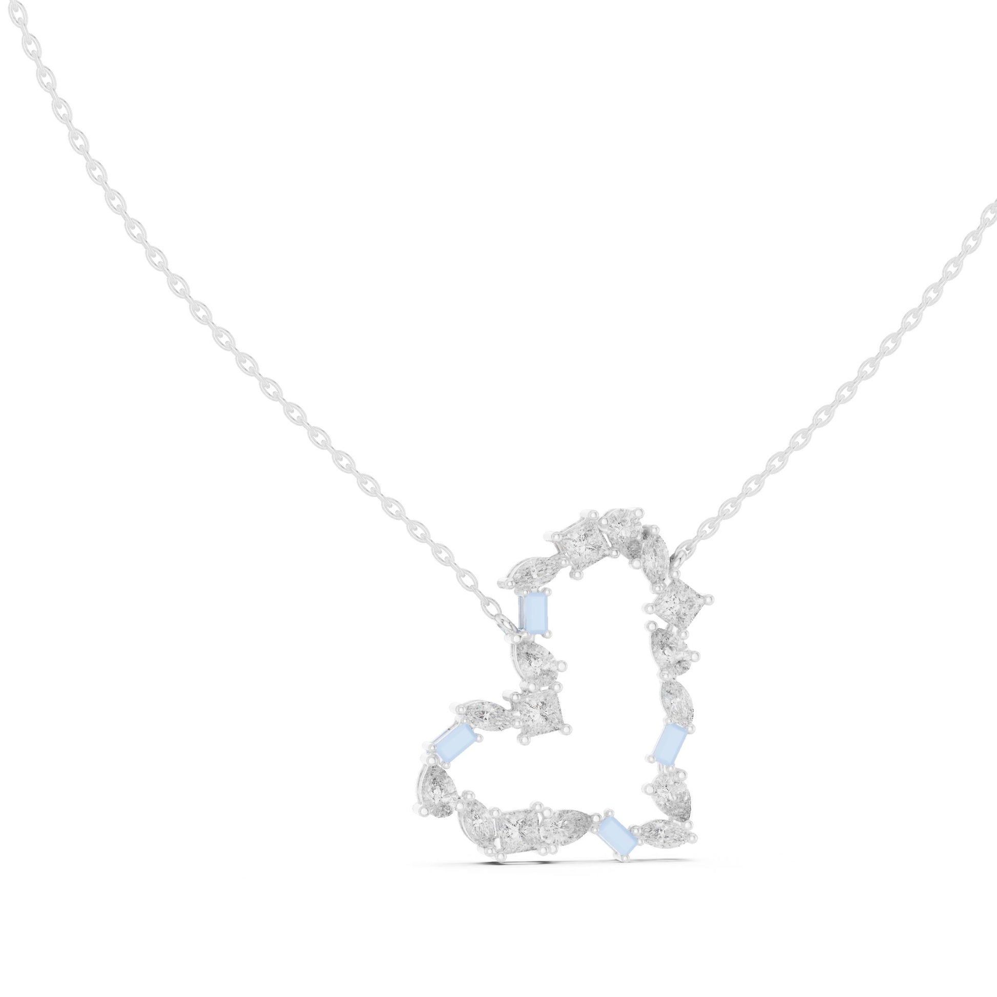 Round Lab Grown Diamond Halo Pendant