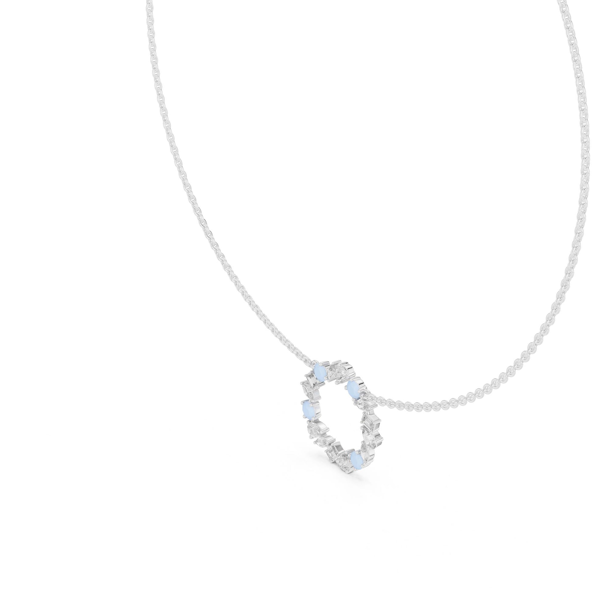 Round Lab Grown Diamond Halo Pendant