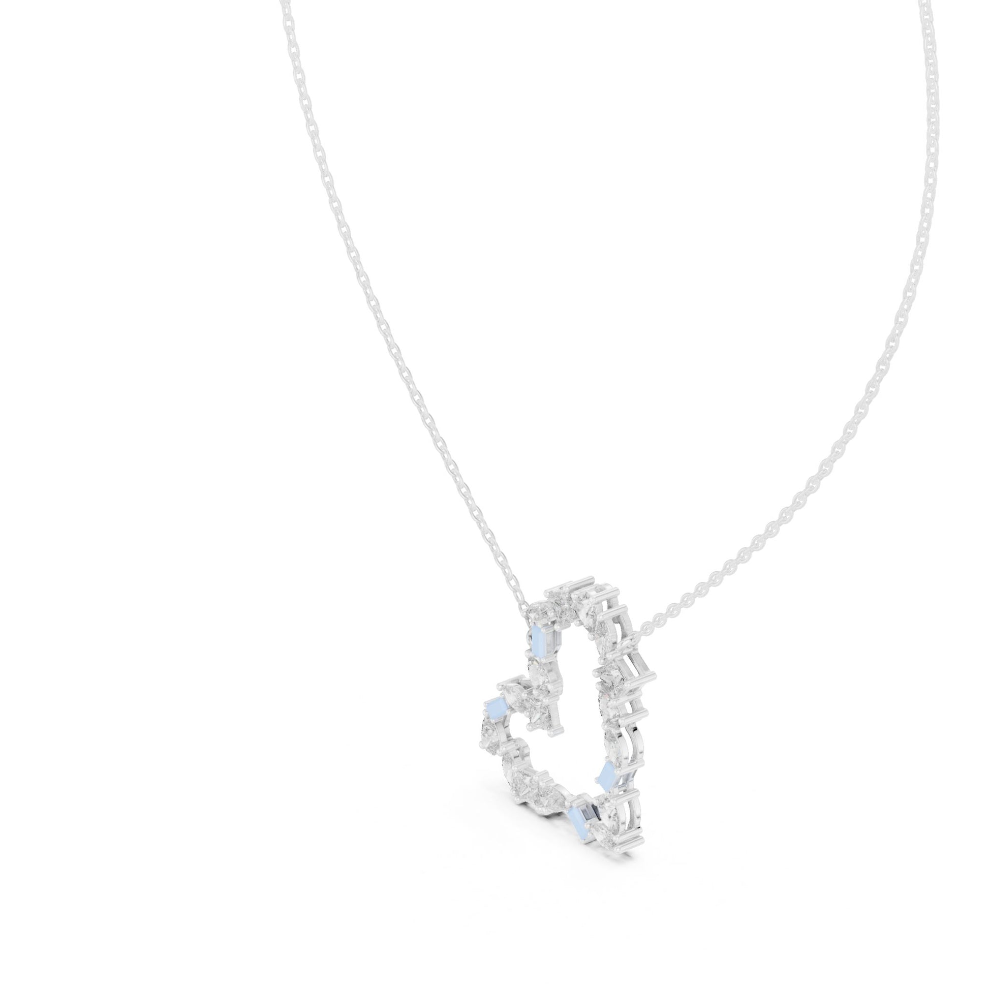 Round Lab Grown Diamond Halo Pendant
