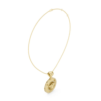 Round Lab Grown Diamond Halo Pendant