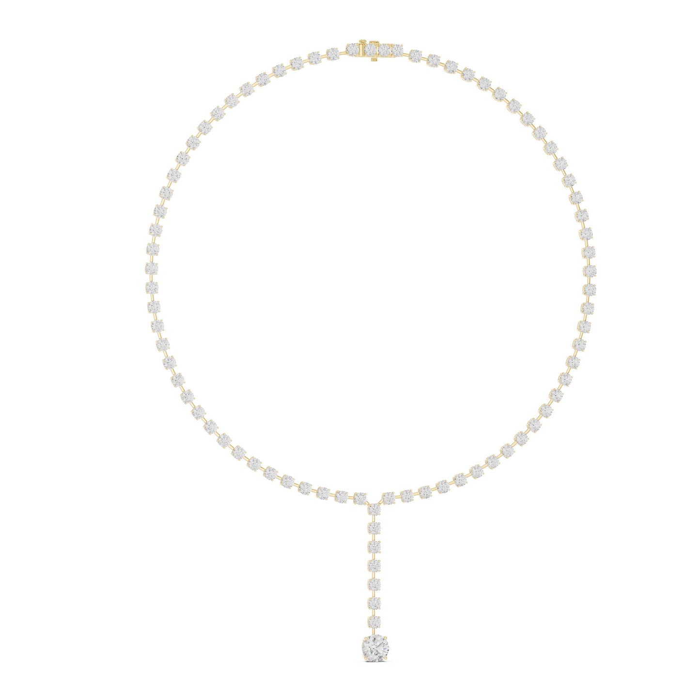 Round Lab Grown Diamond Halo Pendant