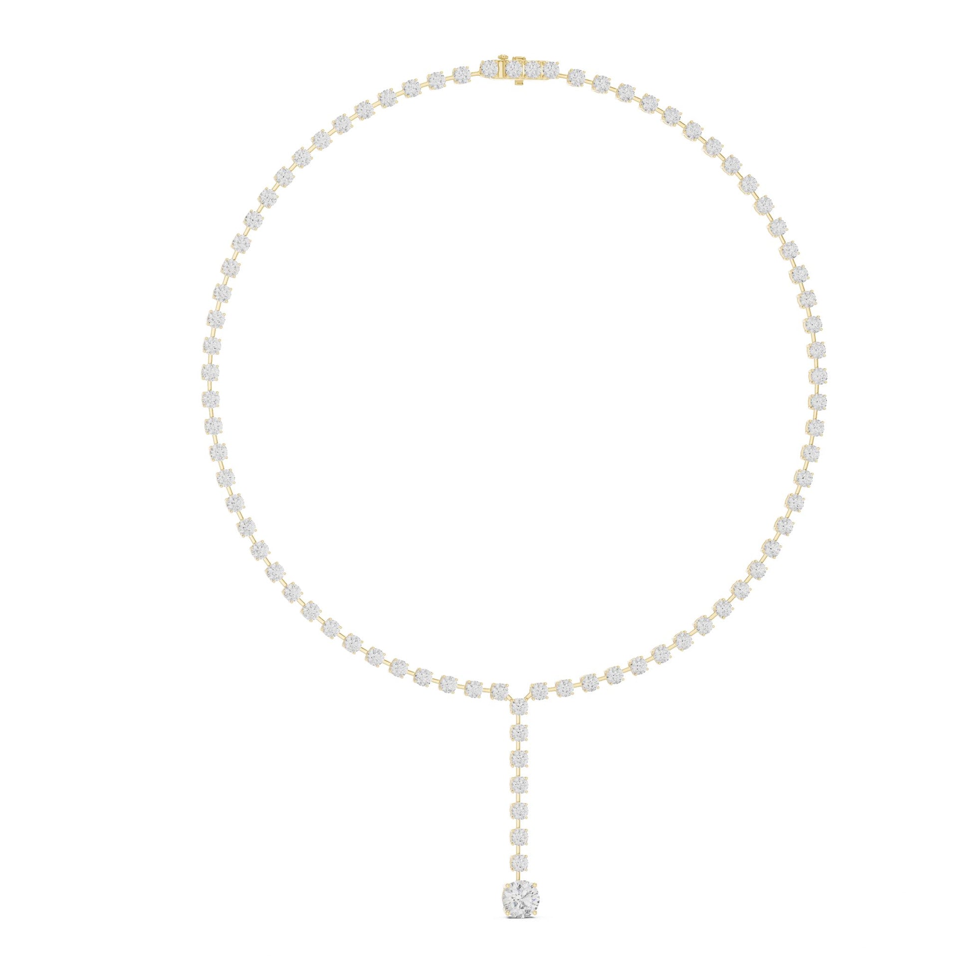 Round Lab Grown Diamond Halo Pendant