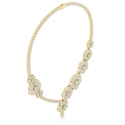 Round Lab Grown Diamond Halo Pendant