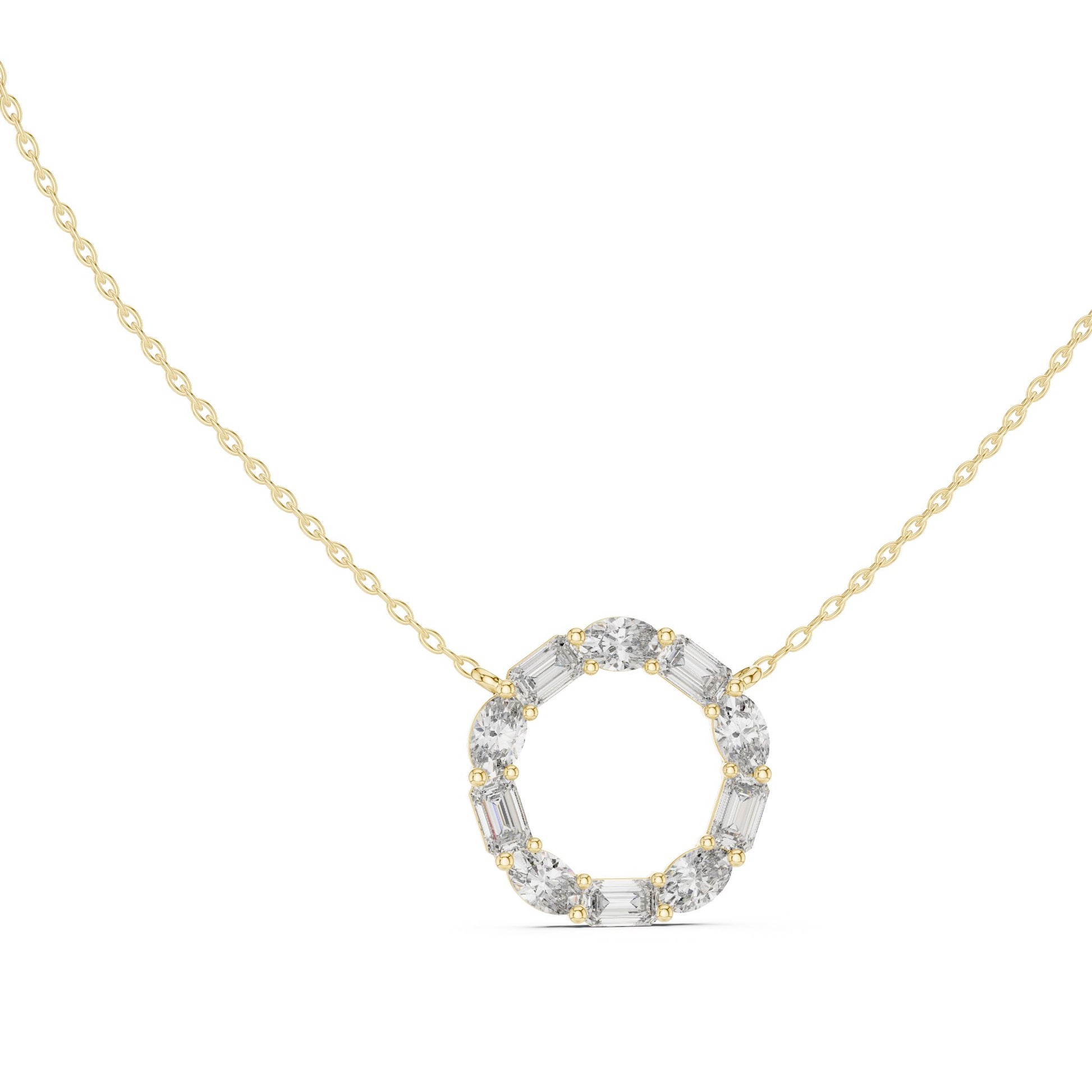 Round Lab Grown Diamond Halo Pendant
