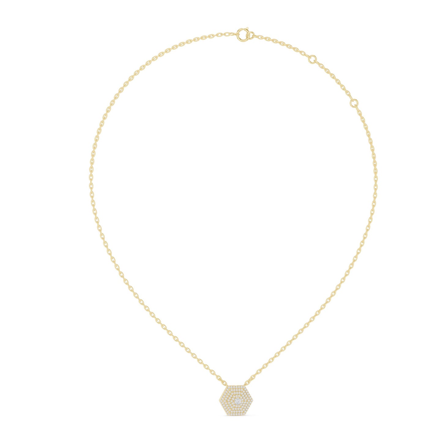 Round Lab Grown Diamond Halo Pendant
