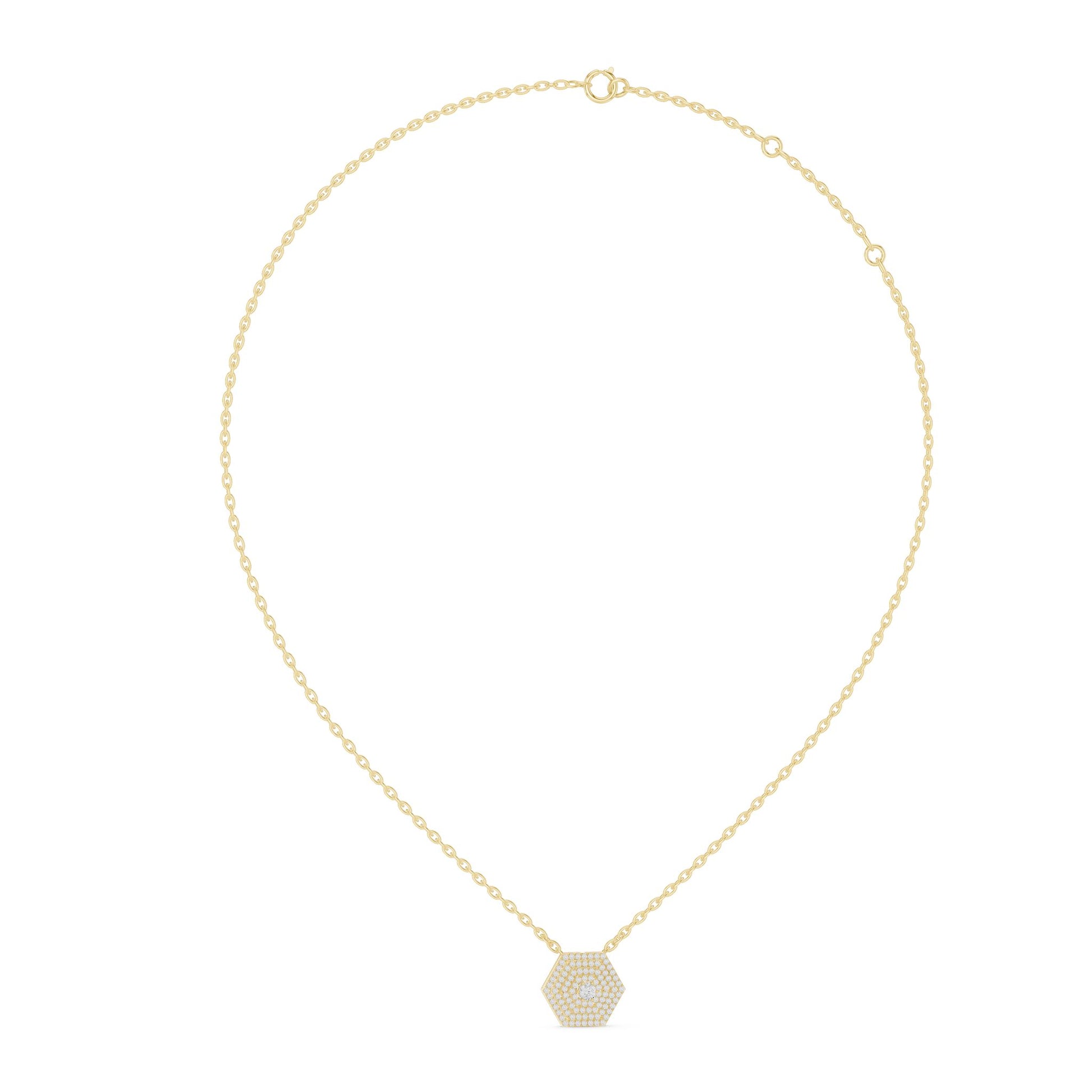 Round Lab Grown Diamond Halo Pendant