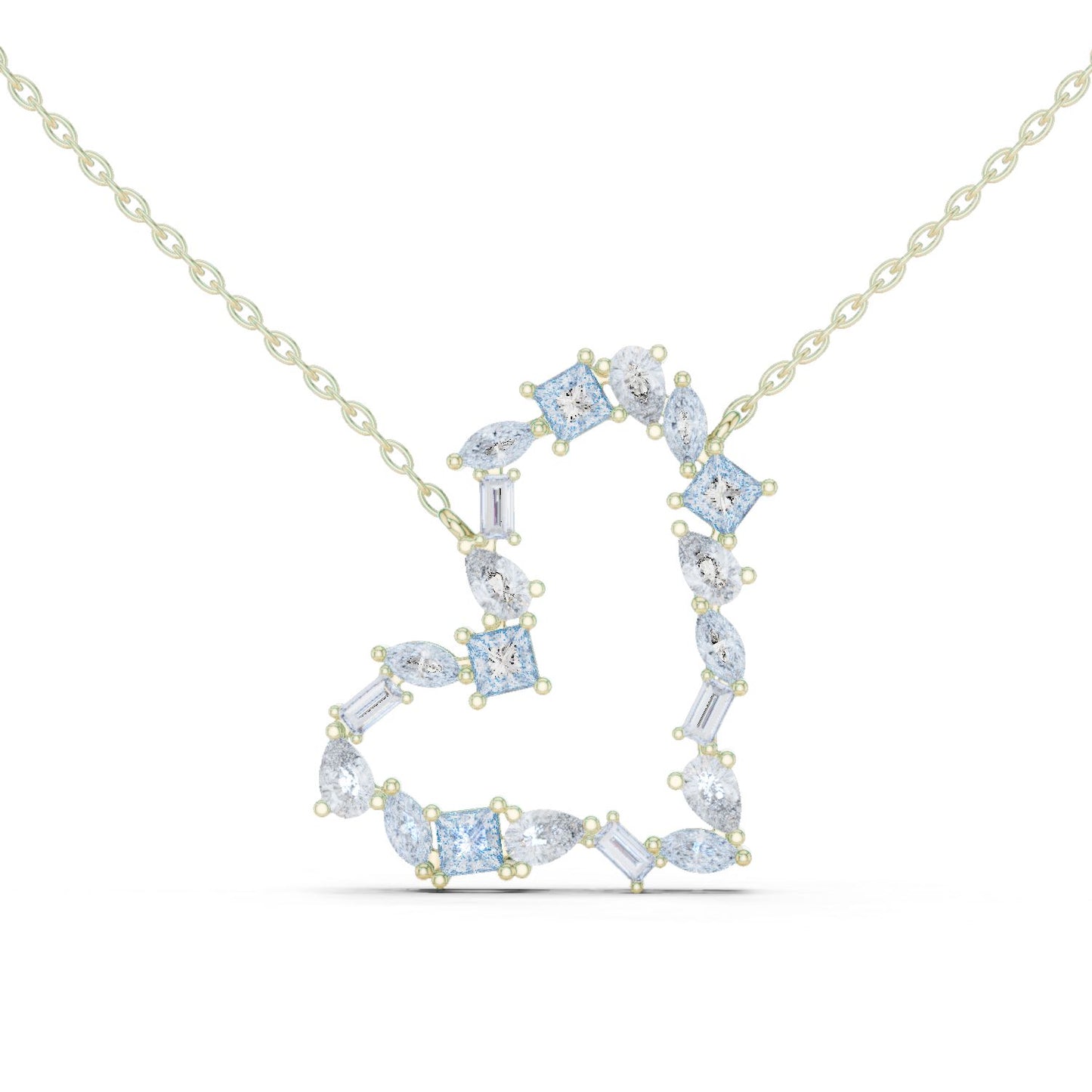 Round Lab Grown Diamond Halo Pendant