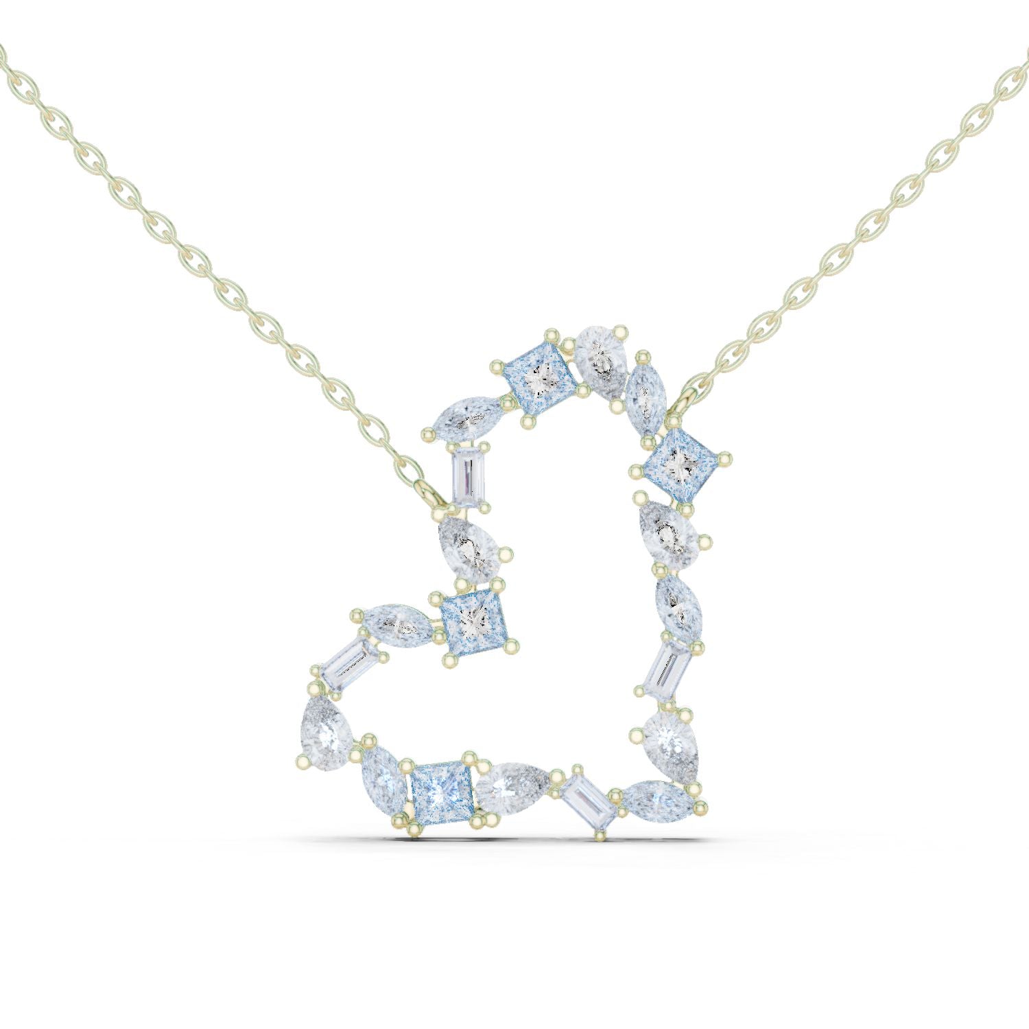 Round Lab Grown Diamond Halo Pendant