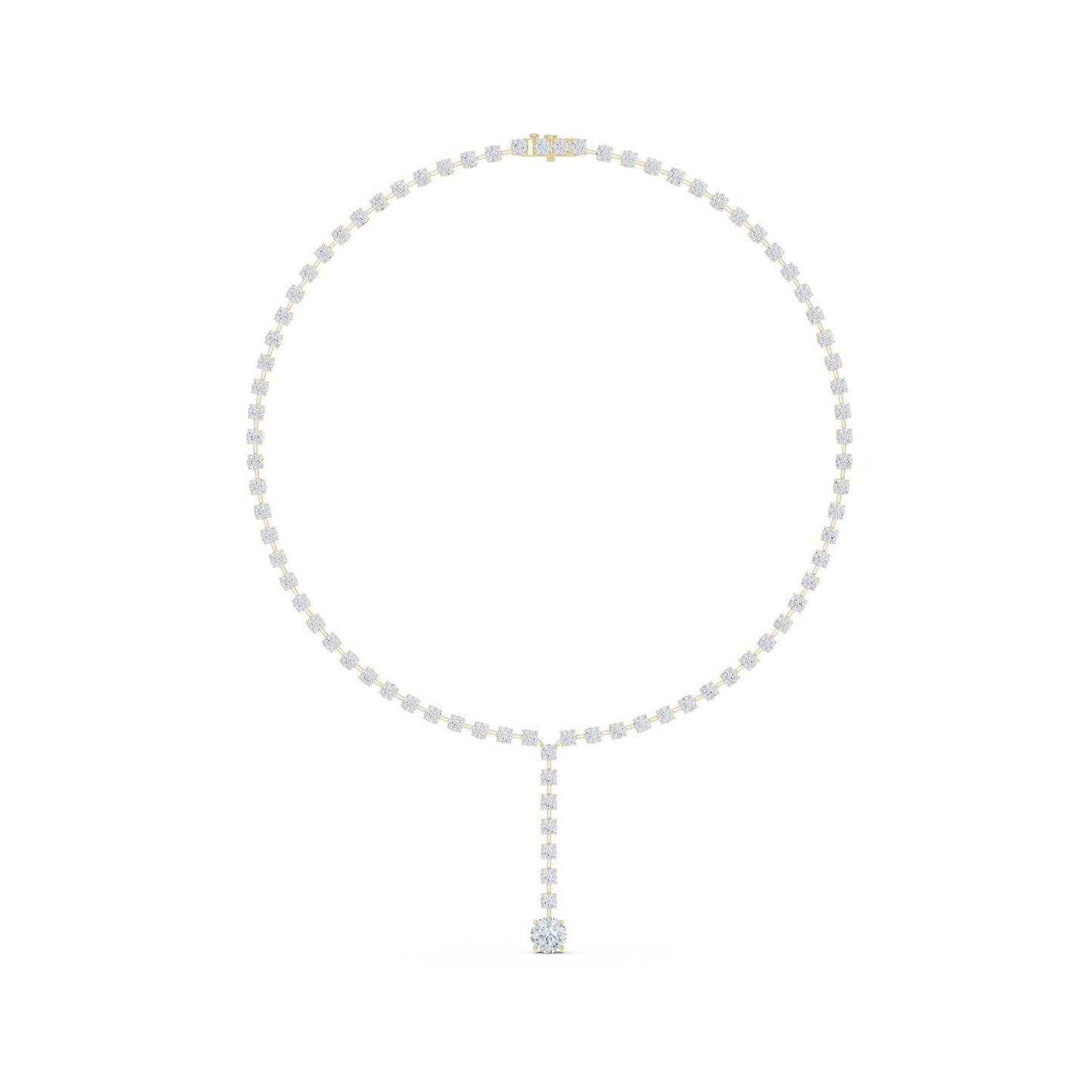 Round Lab Grown Diamond Halo Pendant