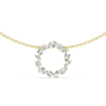 Round Lab Grown Diamond Halo Pendant
