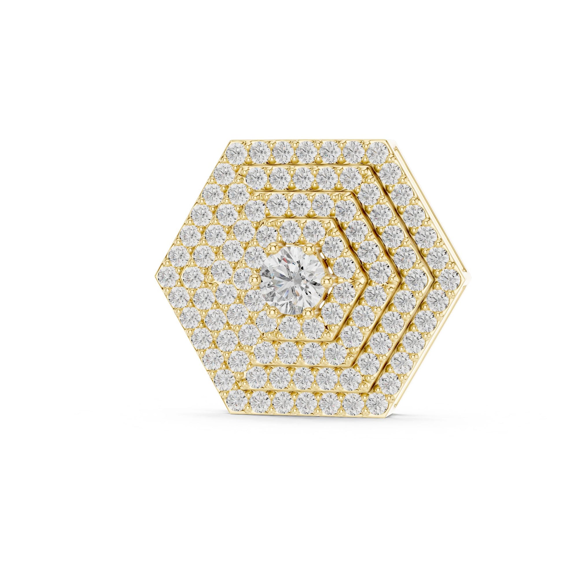 Round Lab Grown Diamond Halo Pendant