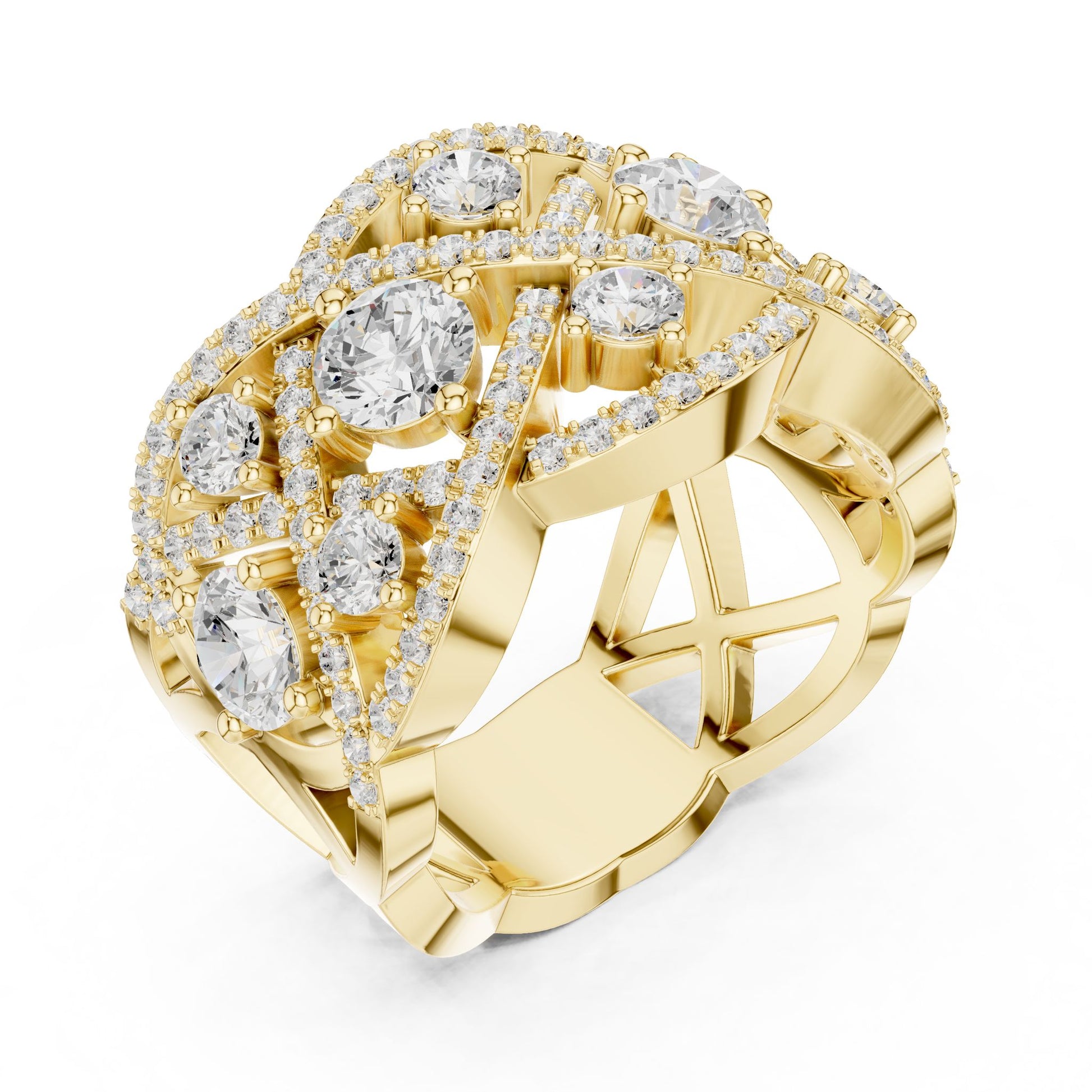 Round Lab Grown Diamond Halo Engagement Ring