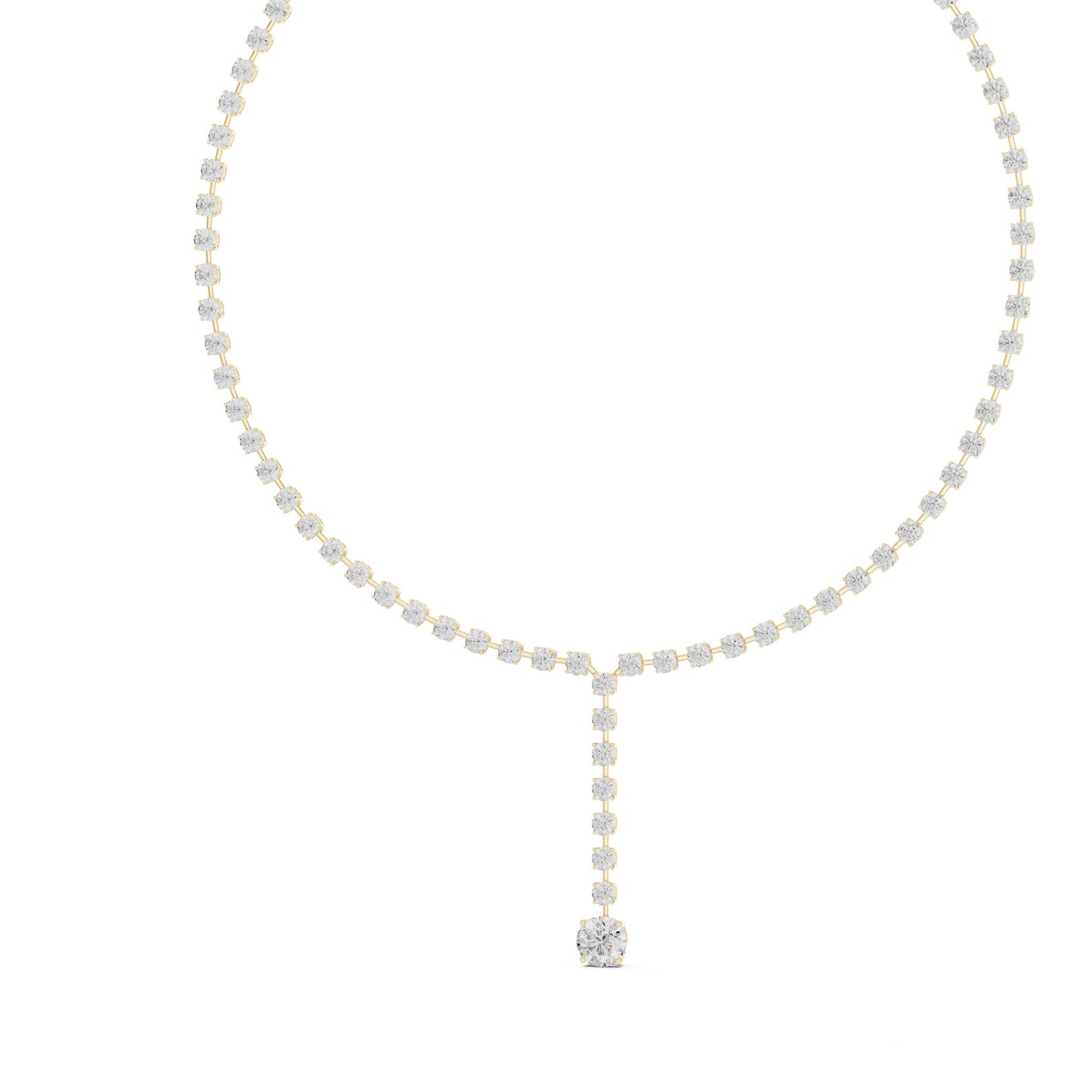 Round Lab Grown Diamond Halo Pendant