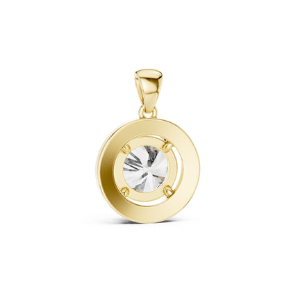 Round Lab Grown Diamond Halo Pendant