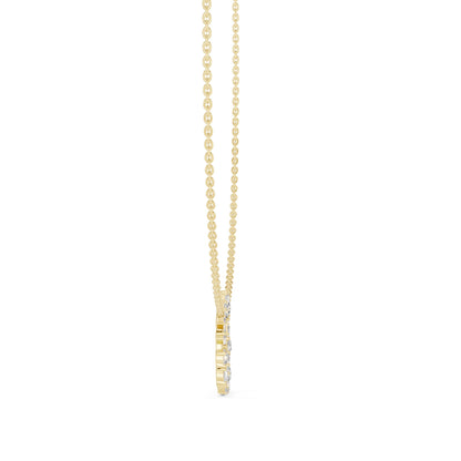 Round Lab Grown Diamond Halo Pendant