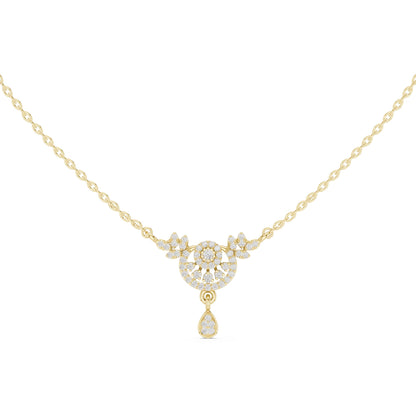 Round Lab Grown Diamond Halo Pendant