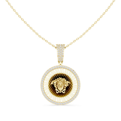 Round Lab Grown Diamond Halo Pendant
