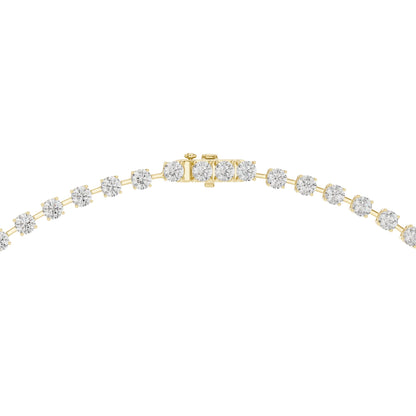 Round Lab Grown Diamond Halo Pendant