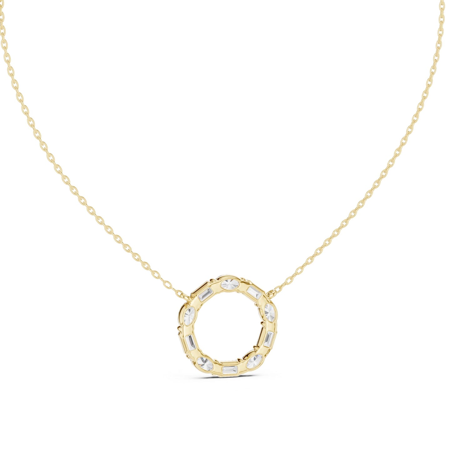 Round Lab Grown Diamond Halo Pendant