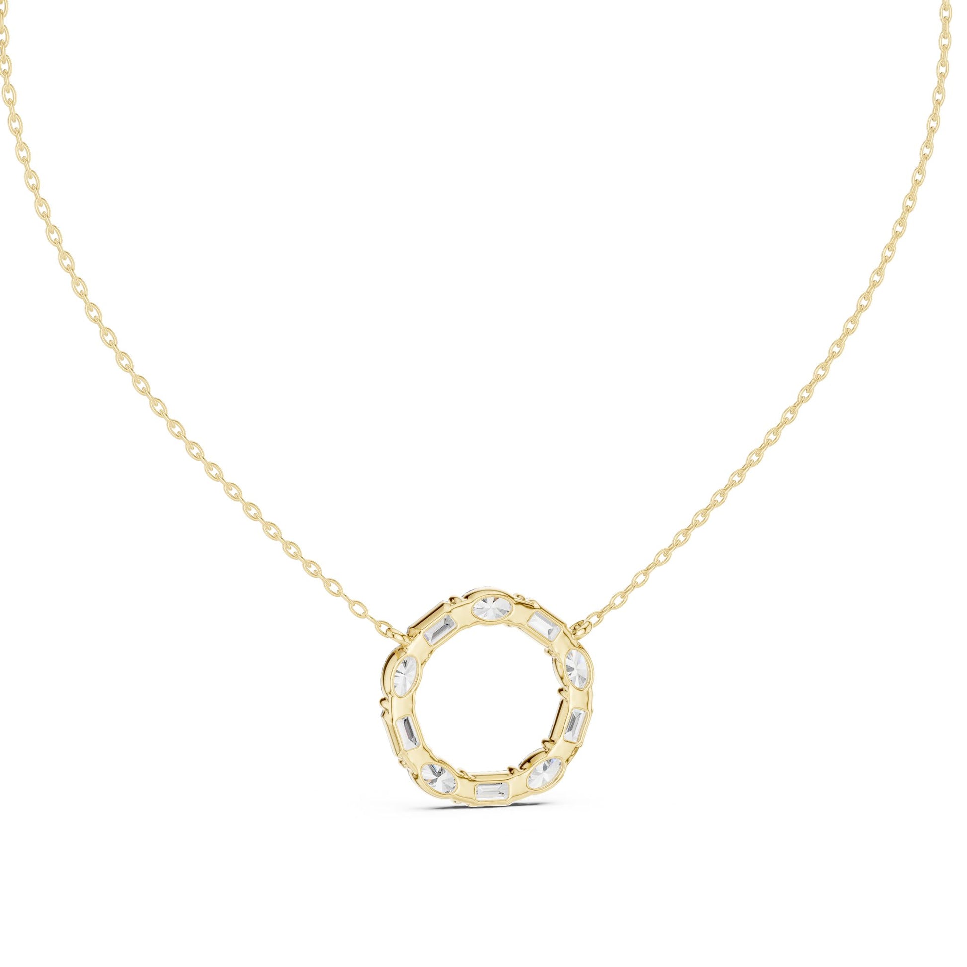 Round Lab Grown Diamond Halo Pendant