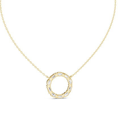 Round Lab Grown Diamond Halo Pendant