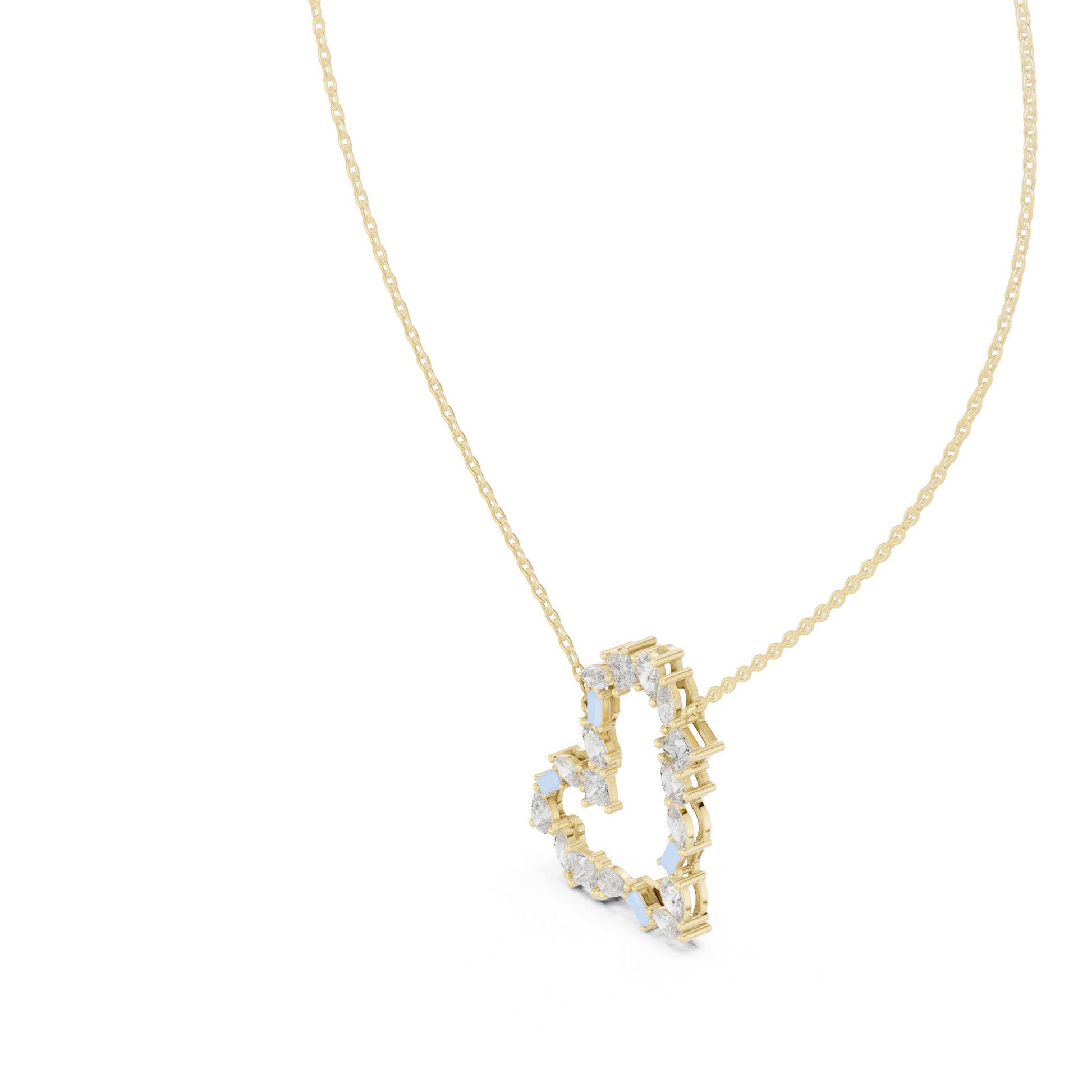 Round Lab Grown Diamond Halo Pendant