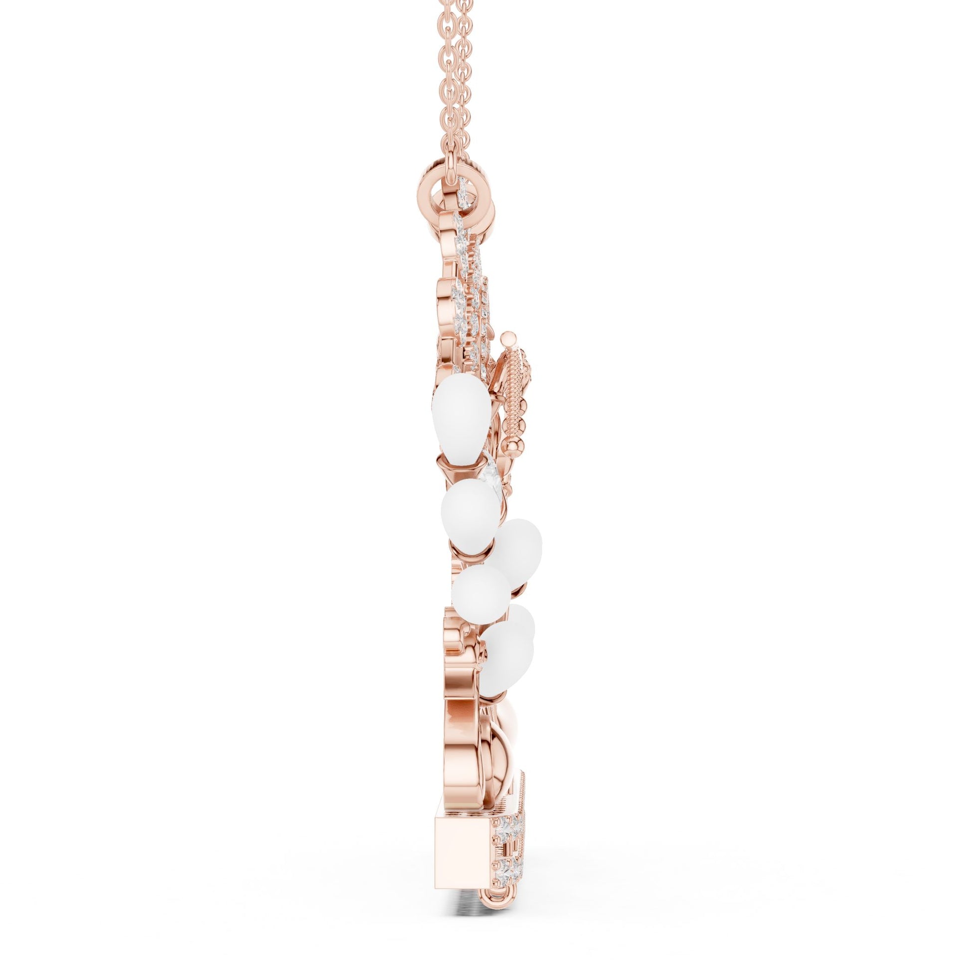 Round Lab Grown Diamond Halo Pendant