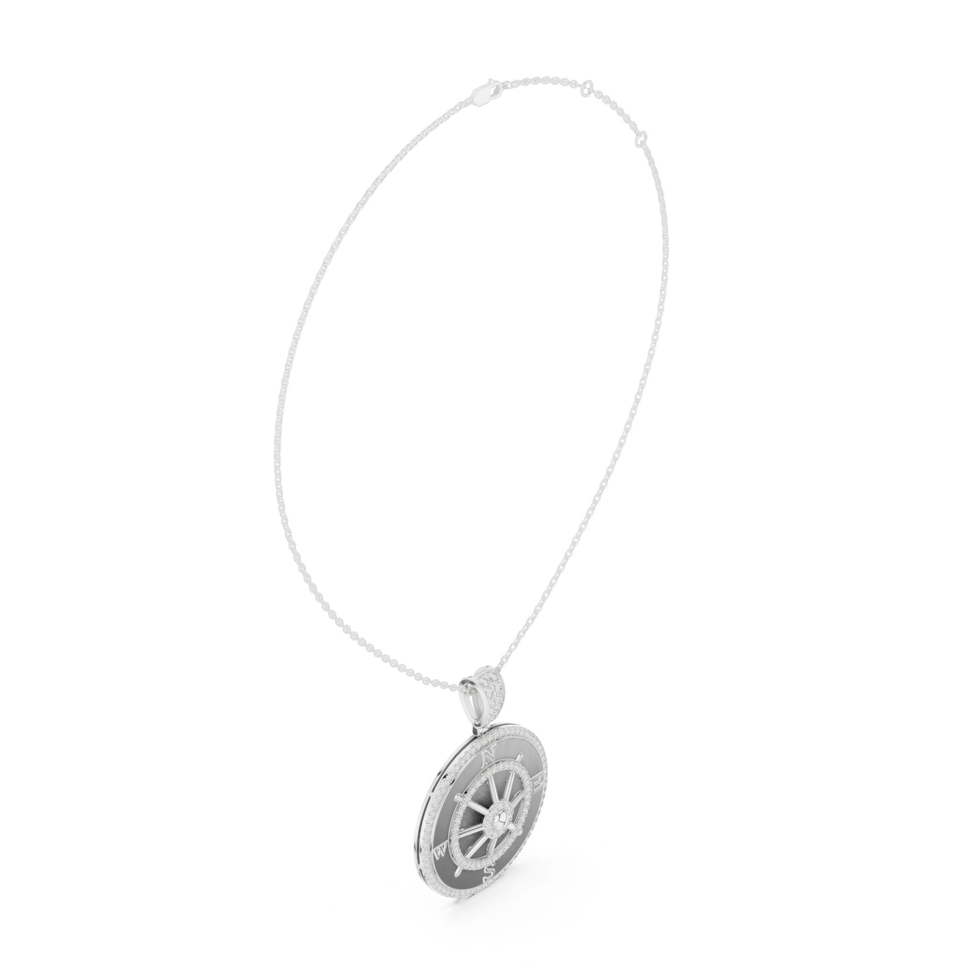 Round Lab Grown Diamond Halo Pendant