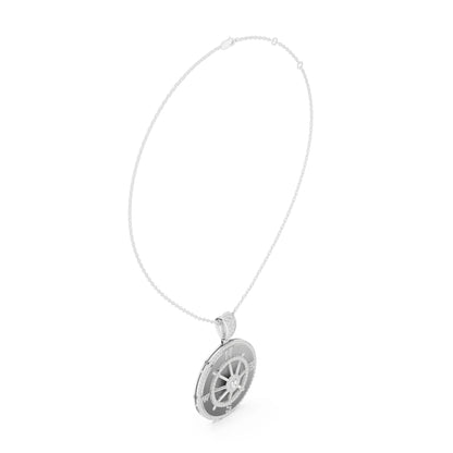 Round Lab Grown Diamond Halo Pendant