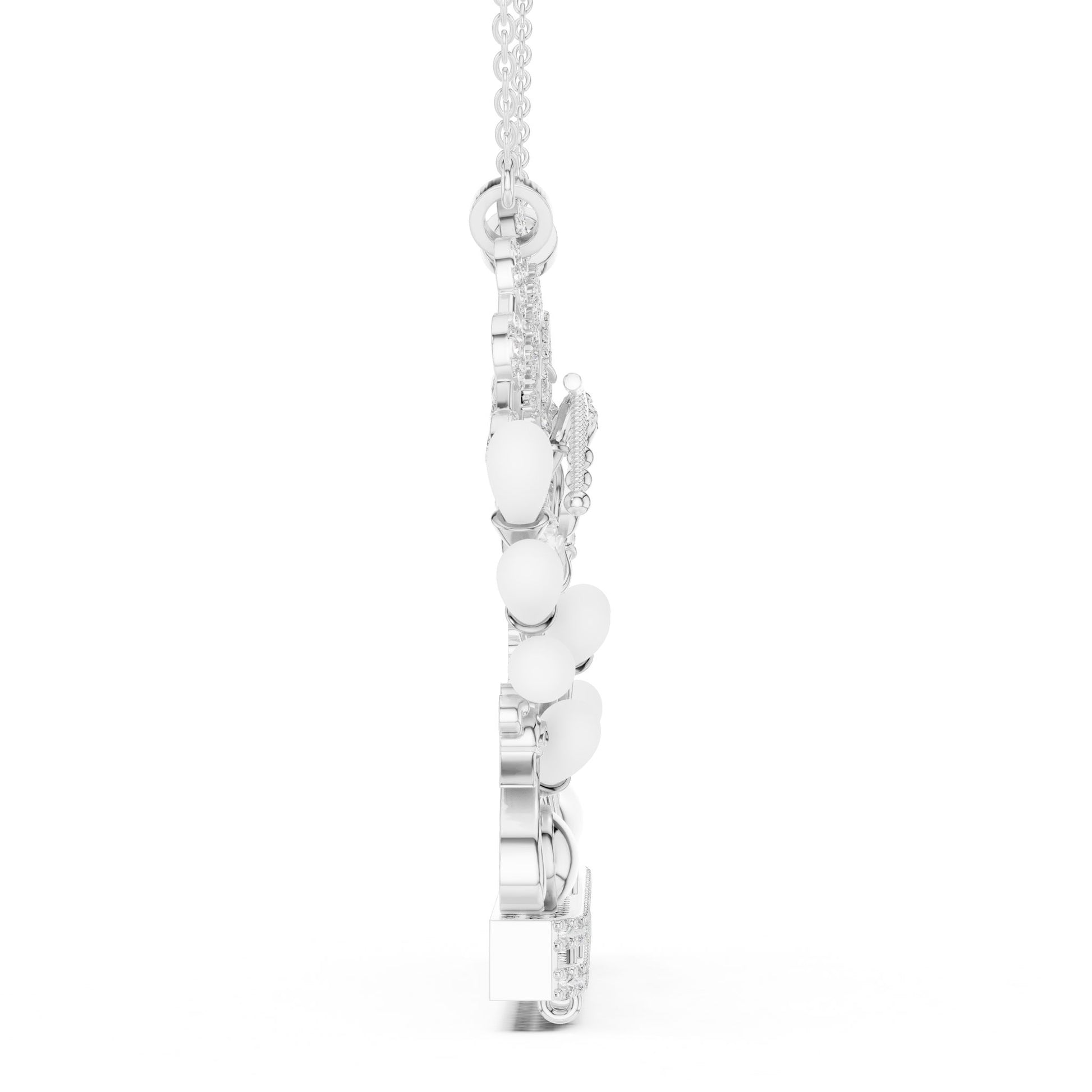 Round Lab Grown Diamond Halo Pendant