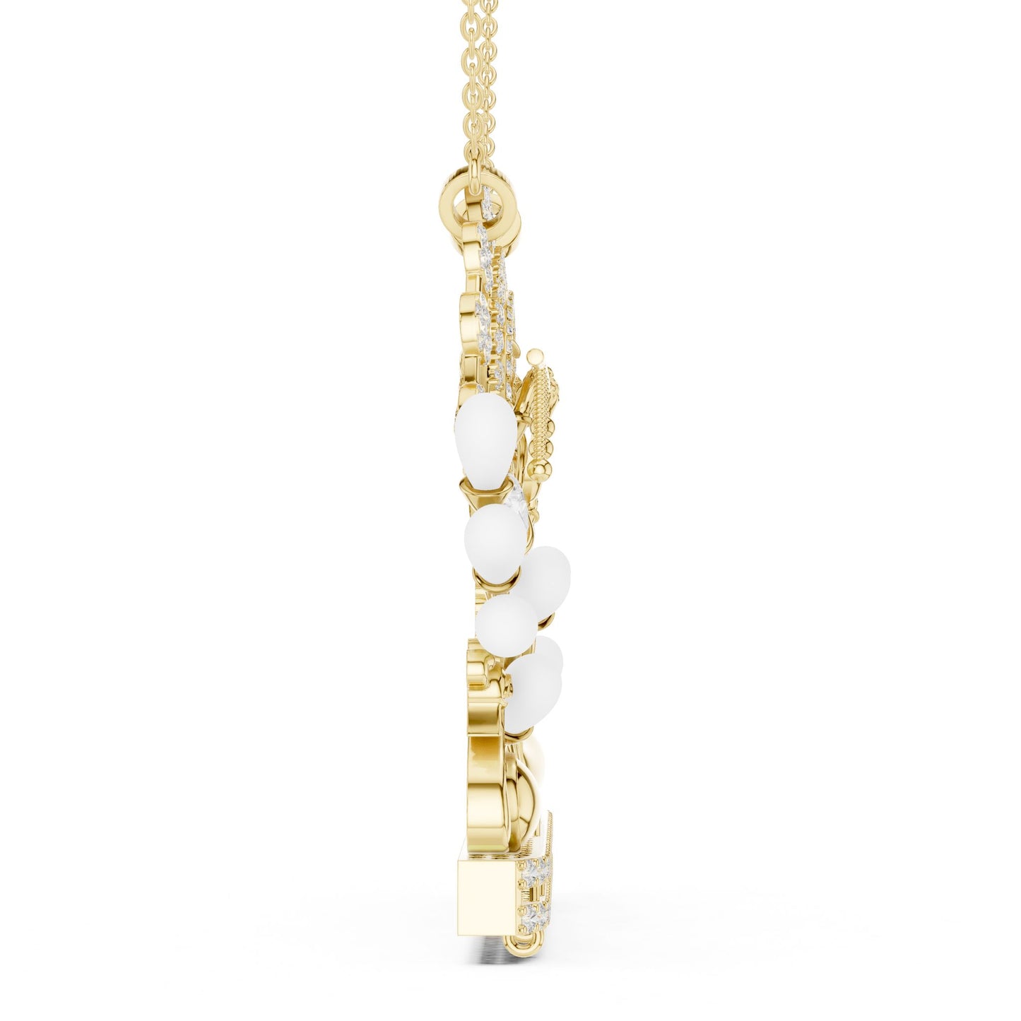 Round Lab Grown Diamond Halo Pendant