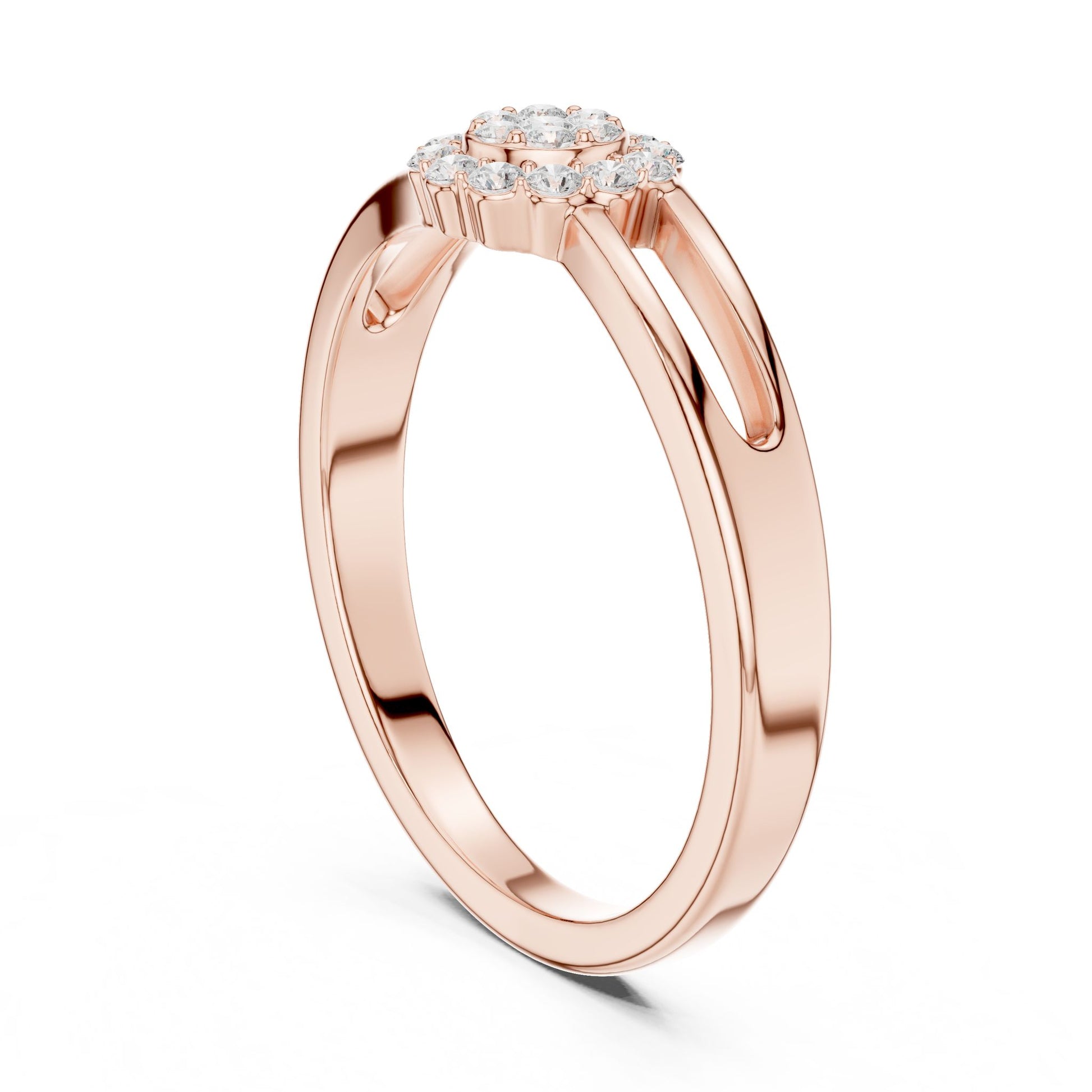 Women's Round Lab Grown Diamond Halo Ring
