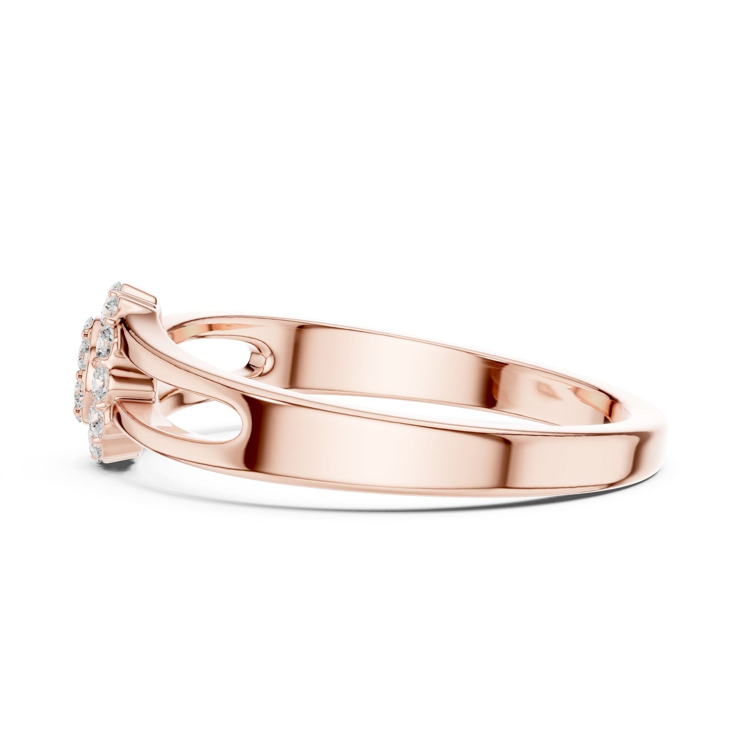 Women's Round Lab Grown Diamond Halo Ring