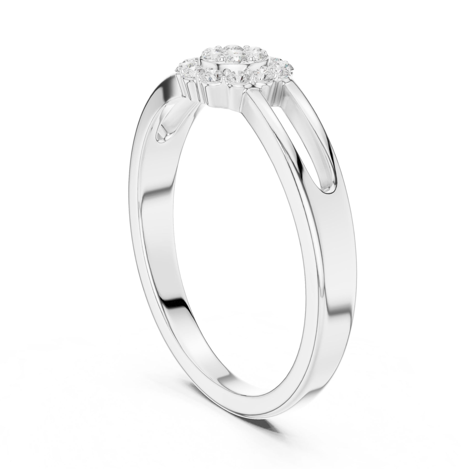 Women's Round Lab Grown Diamond Halo Ring