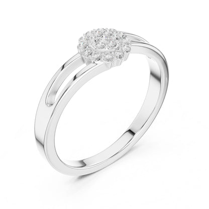 Women's Round Lab Grown Diamond Halo Ring